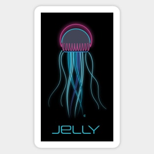 Neon Jellyfish Sticker